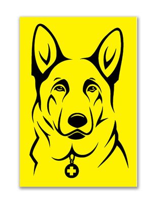 Reflective Patch: SAR K-9 German Shepherd