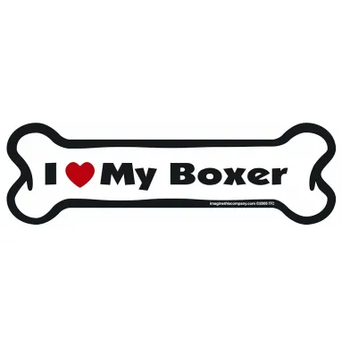 Bone Magnet: I Love My Boxer