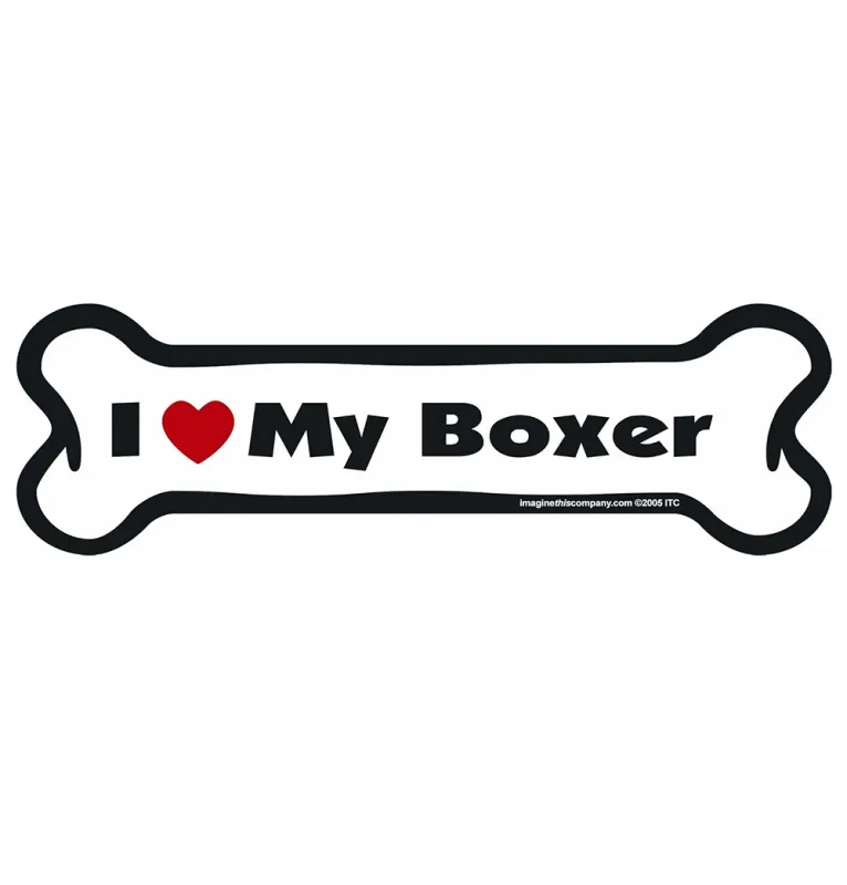 Bone Magnet: I Love My Boxer