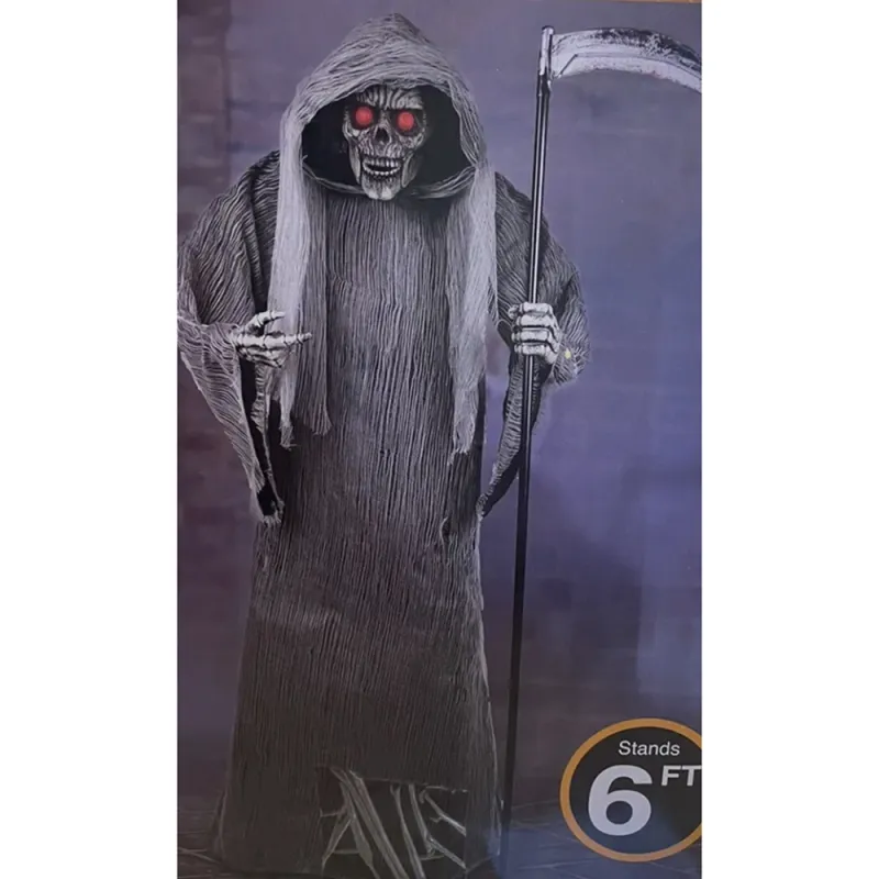 Spooky Village™ Animated Talking Grim Reaper