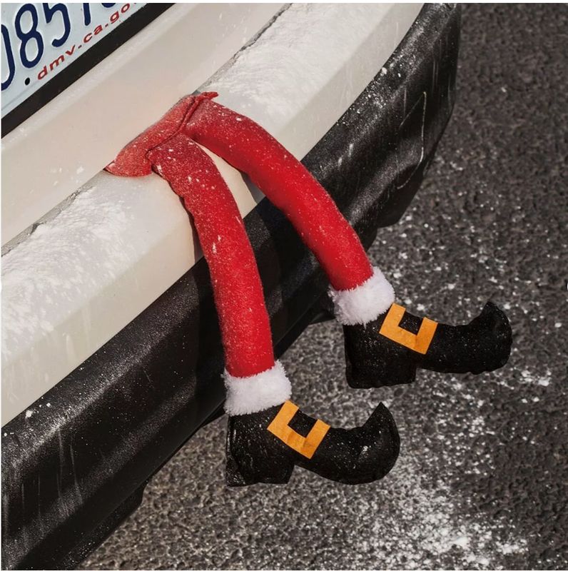 Santa Stuck in the Trunk
