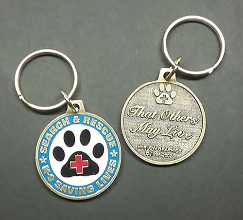 Keychain: SAR K-9 Saving Lives