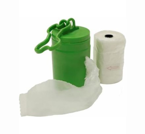 Dispenser & Biodegradable Poop Bags ( 2 Rolls)