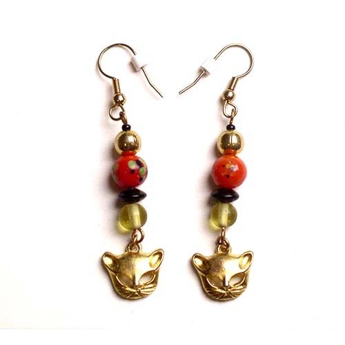 Earrings: Cat Faces