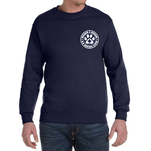 Crewneck Sweatshirt: SAR K-9 Saving Lives