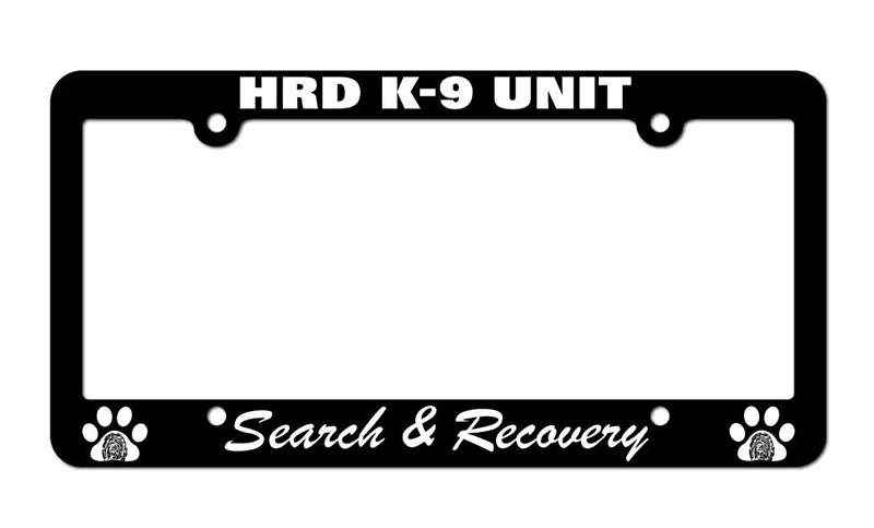License Plate Frame: HRD K-9 UNIT