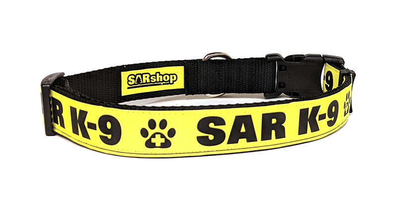 1-Inch Reflective Dog Collar: SAR K-9
