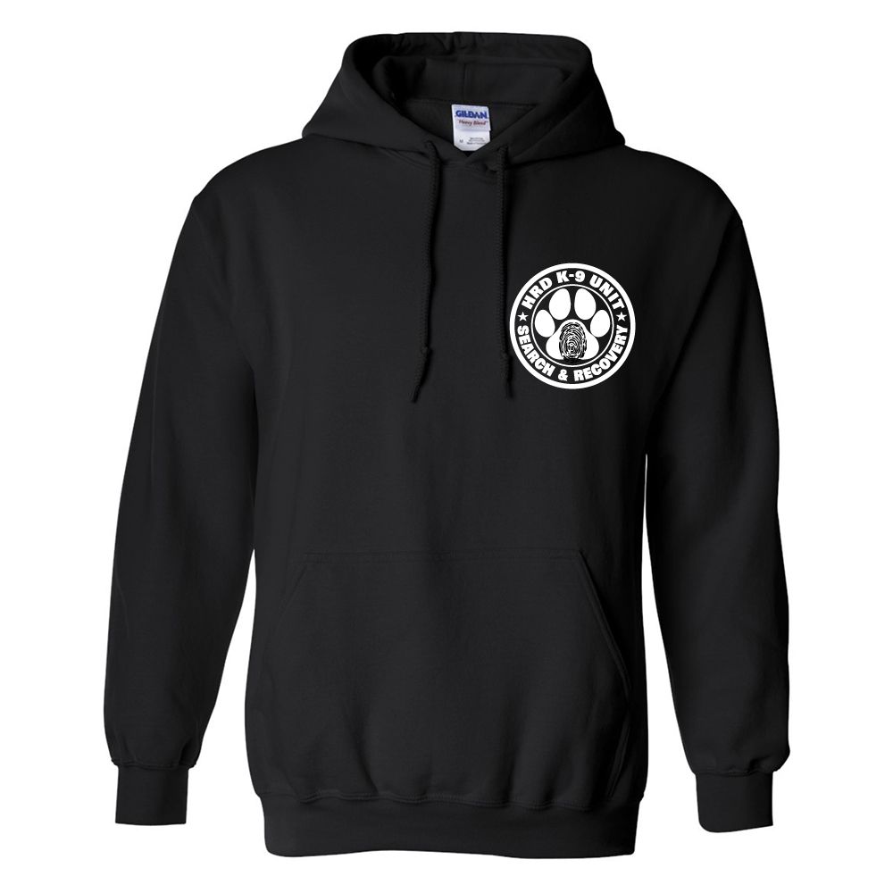 Hooded Sweatshirt: HRD K-9 UNIT