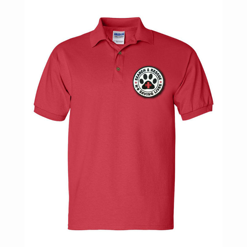 Short Sleeve Polo Shirt: SAR K-9