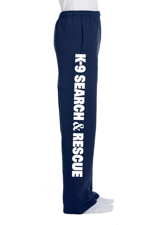 Sweatpants (Open Bottom): K-9 SEARCH &amp; RESCUE