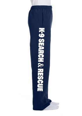 Sweatpants (Open Bottom): K-9 SEARCH &amp; RESCUE