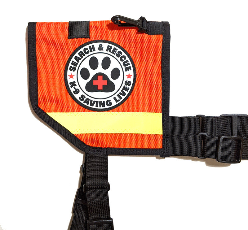 Mini K-9 Vest (Cordura®): SAR K-9 PVC Patches