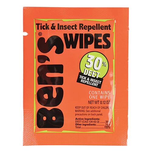 Ben's® Tick &amp; Insect Repellant Wipes (Box of 12)