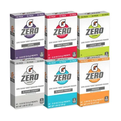 Gatorade® G Zero Powder Packets (1 Box)