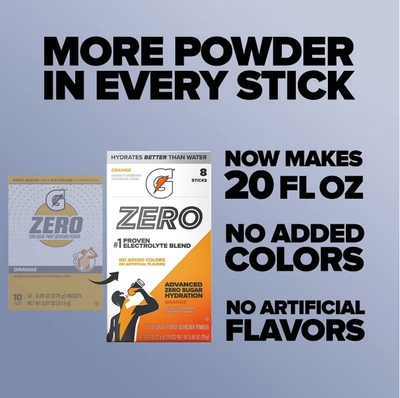 Gatorade® G Zero Powder - 8 Sticks