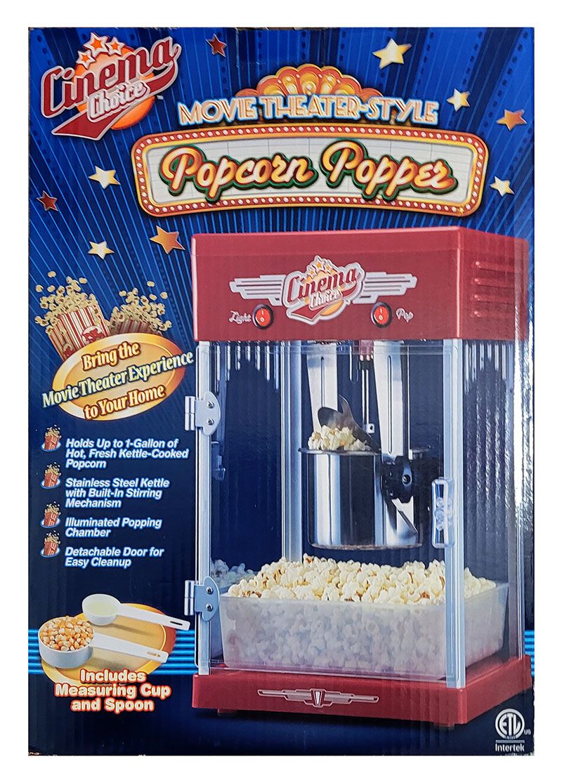Cinema Choice Movie Theater Style Popcorn Popper Maker
