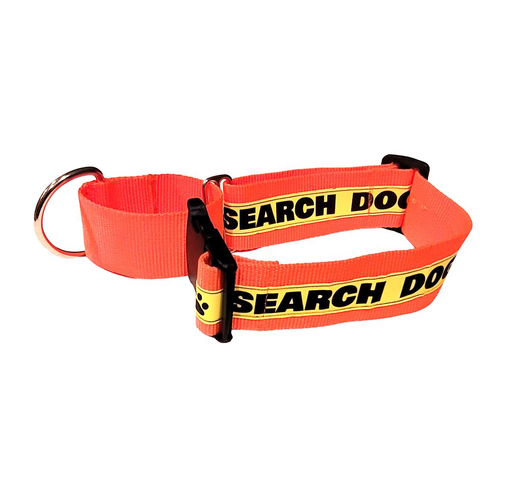 Reflective Martingale Dog Collar (Plastic Buckle): SEARCH DOG - 2" Width