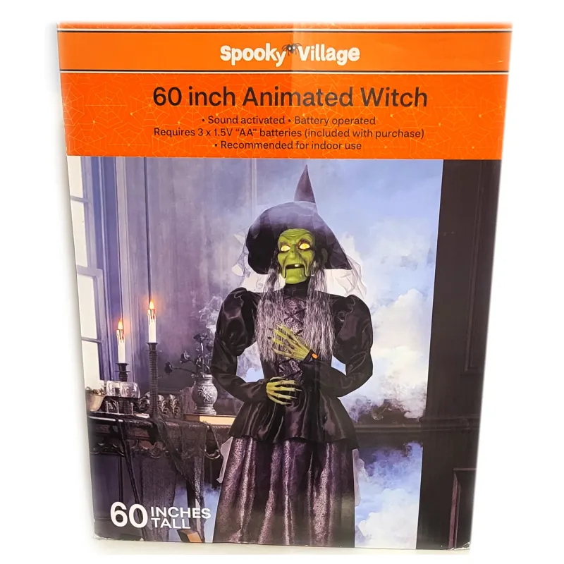 Spooky Village™ 60 Inch Animated Witch