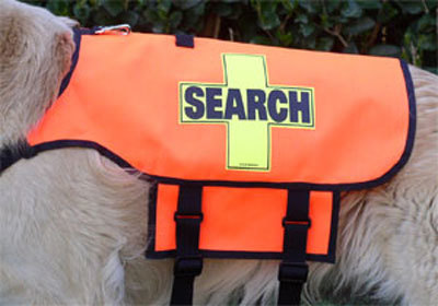 Standard K-9 Vest (Cordura®): SEARCH Cross