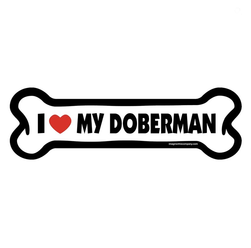 Bone Magnet: I Love My Doberman