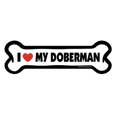 Bone Magnet: I Love My Doberman