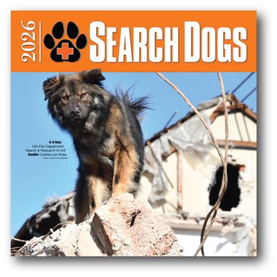 2026 SEARCH DOGS Wall Calendar