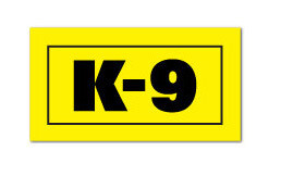 Reflective Patch: K-9 Label with Velcro Hook &amp; Loop