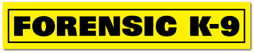 Reflective Patch: FORENSIC K-9 with Hook &amp; Loop - 5-1/4" x 7/8"