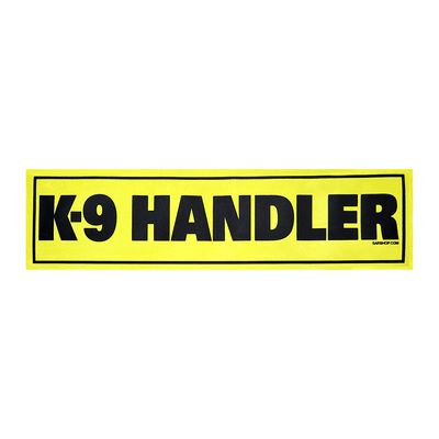 Reflective Patch: K-9 HANDLER - 12" x 2-7/8"