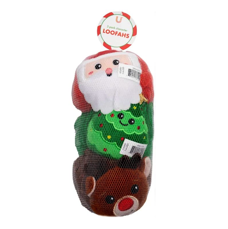 Christmas Loofahs - 3 Pack