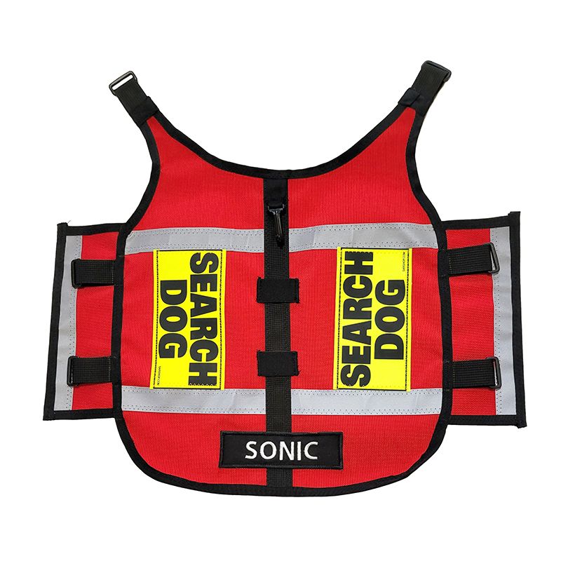 Standard K-9 Vest (Cordura®) with Reflective Accents &amp; Add-On Strip for Accessories (Light &amp; Bell)
