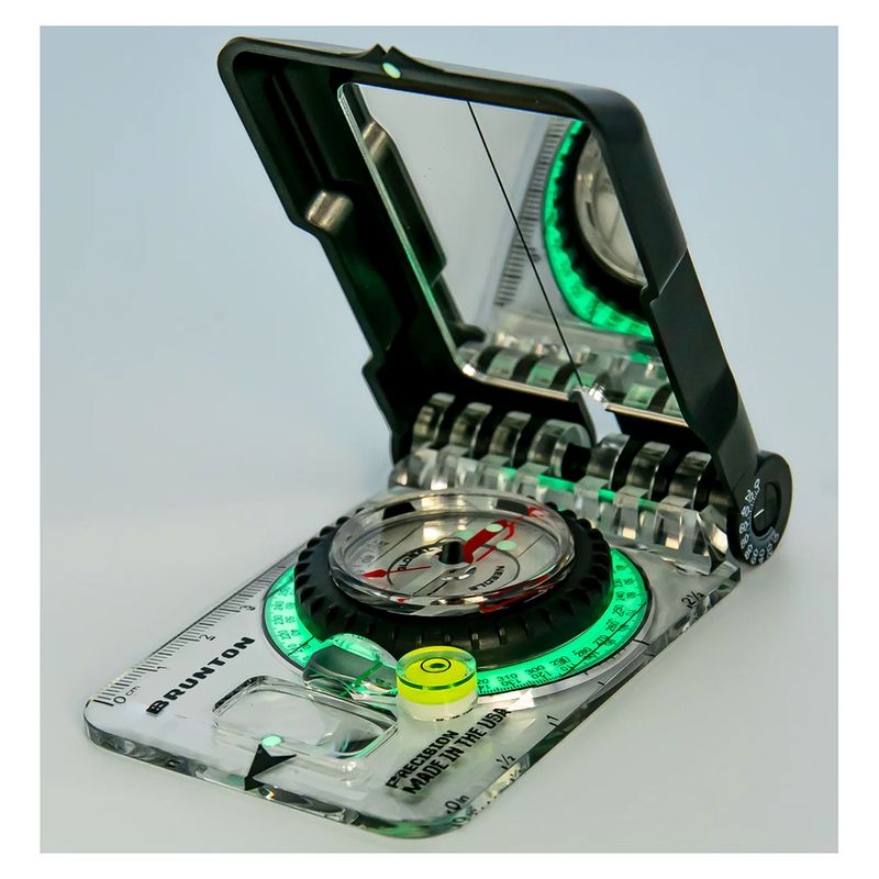 Brunton® TruArc™ 15 Mirror Compass with Glow Azimuth