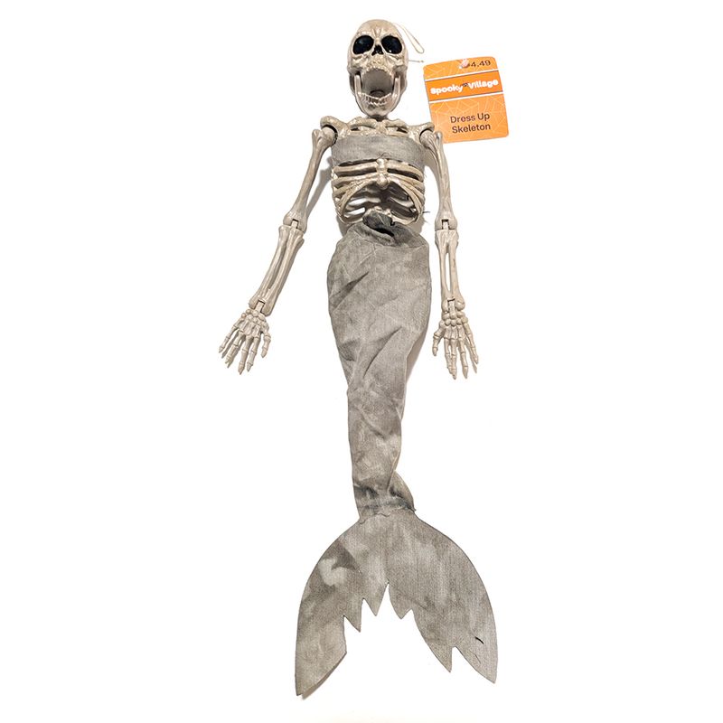 Spooky Time™ Dress Up Skeleton: Mermaid