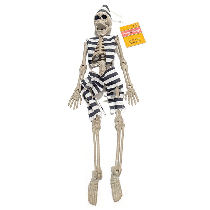 Spooky Time™ Dress Up Skeleton: Prisoner