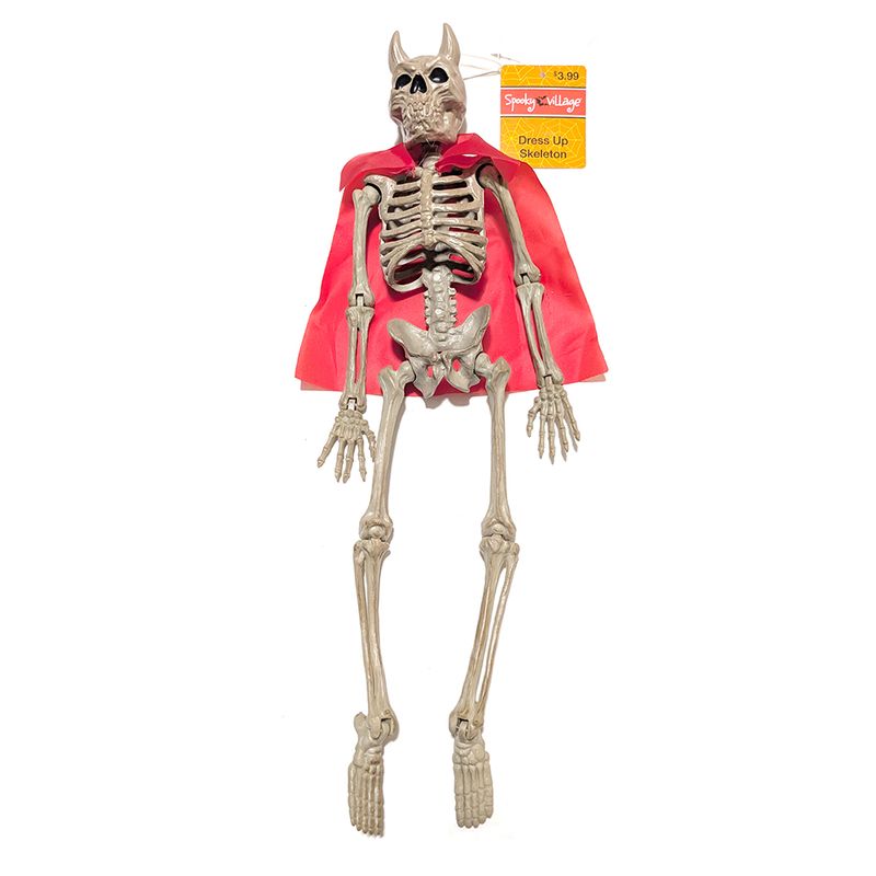 Spooky Time™ Dress Up Skeleton: Devil Horns