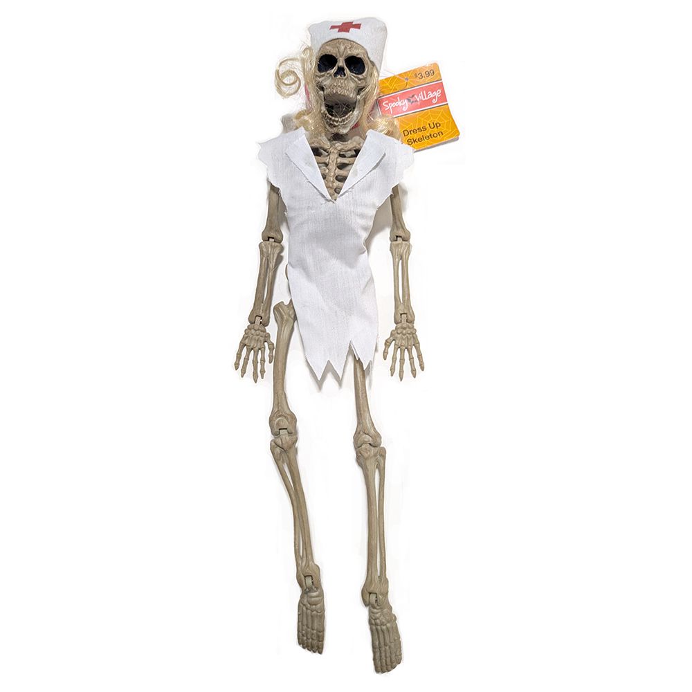 Spooky Time™ Dress Up Skeleton: Nurse