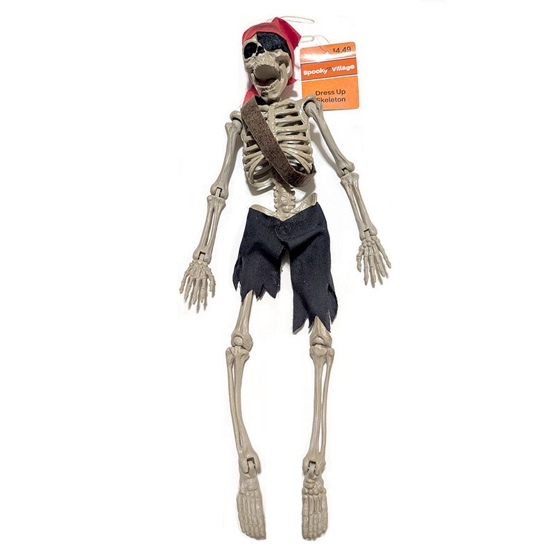 Spooky Time™ Dress Up Skeleton: Pirate
