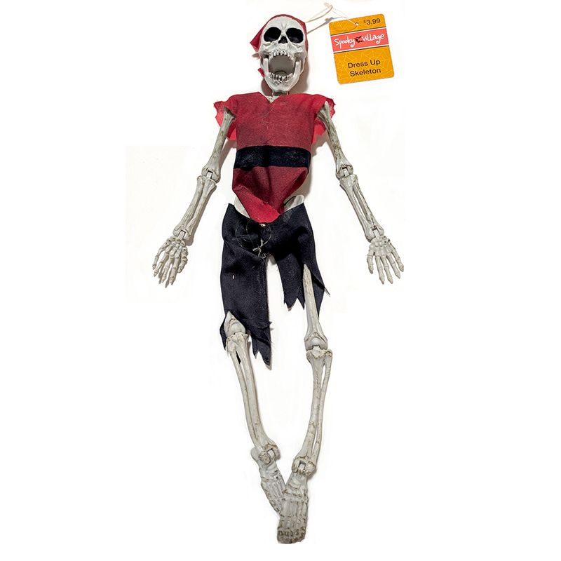 Spooky Time™ Dress Up Skeleton: Pirate Red Shirt