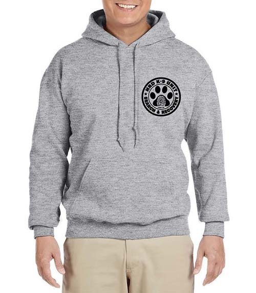 Hooded Sweatshirt: HRD K-9 UNIT