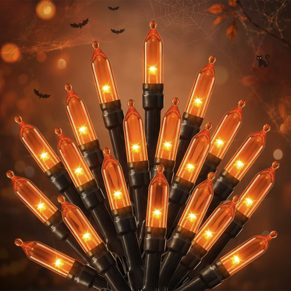 Spooky Village™ 70 Halloween Lights - Orange Bulbs