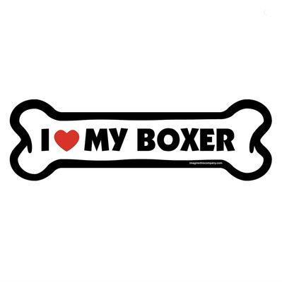 Bone Magnet: I Love My Boxer