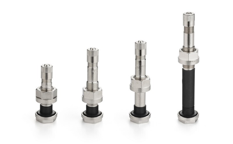 Straight nickel plated valve length 60mm