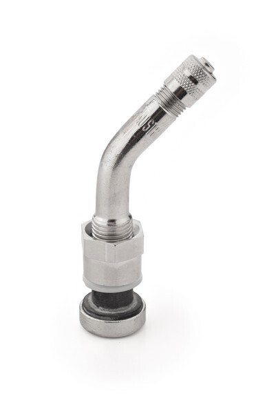 Nickel plated valve with 45° angle