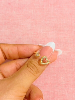 Anillo de Corazón y Circonia