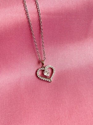 Collar de Corazón de Cristales
