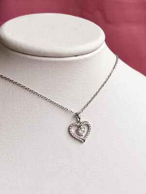 Collar de Corazón de Cristales