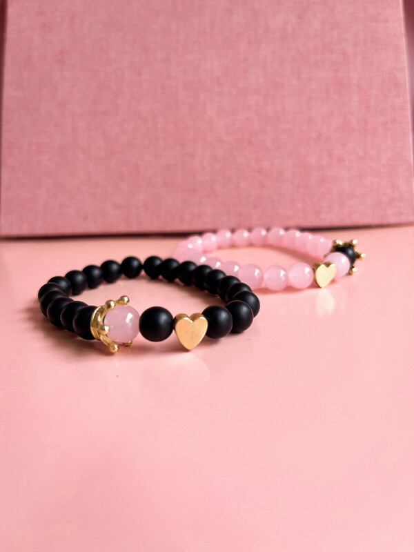 Pulseras con Corazón y Corona
