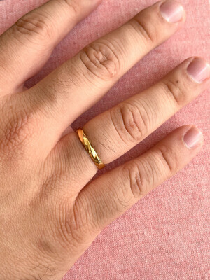 Anillo Dorado Para Hombre