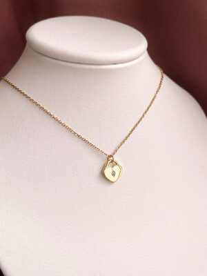 Collar de Corazón Candado