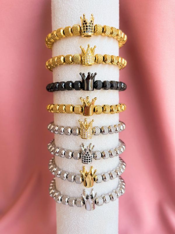 Pulsera de Corona de Acero inoxidable